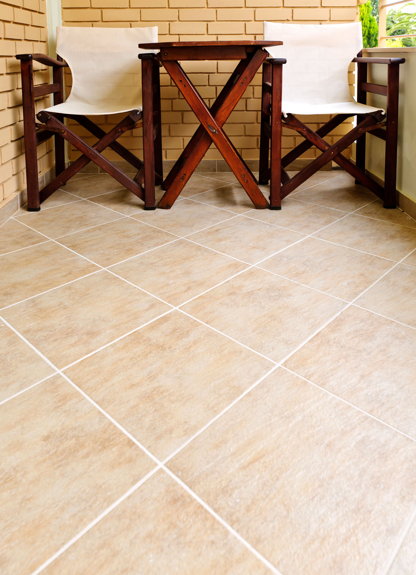 Chairs-and-table-on-tiled-floor